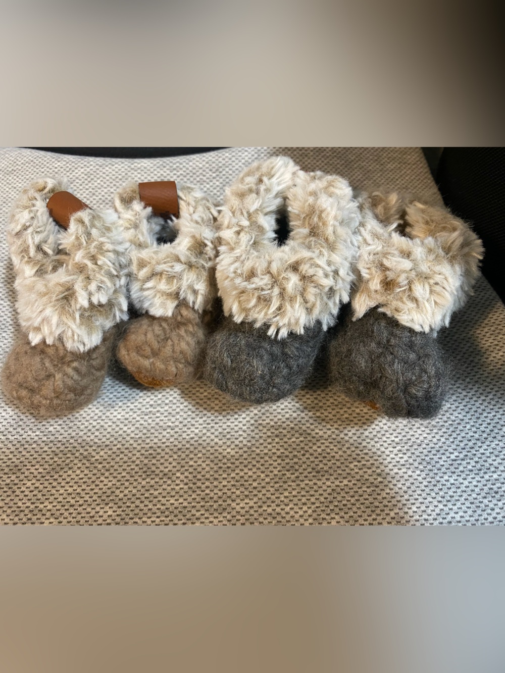 Petit Nordique Faux Fur Cozy Baby Booties